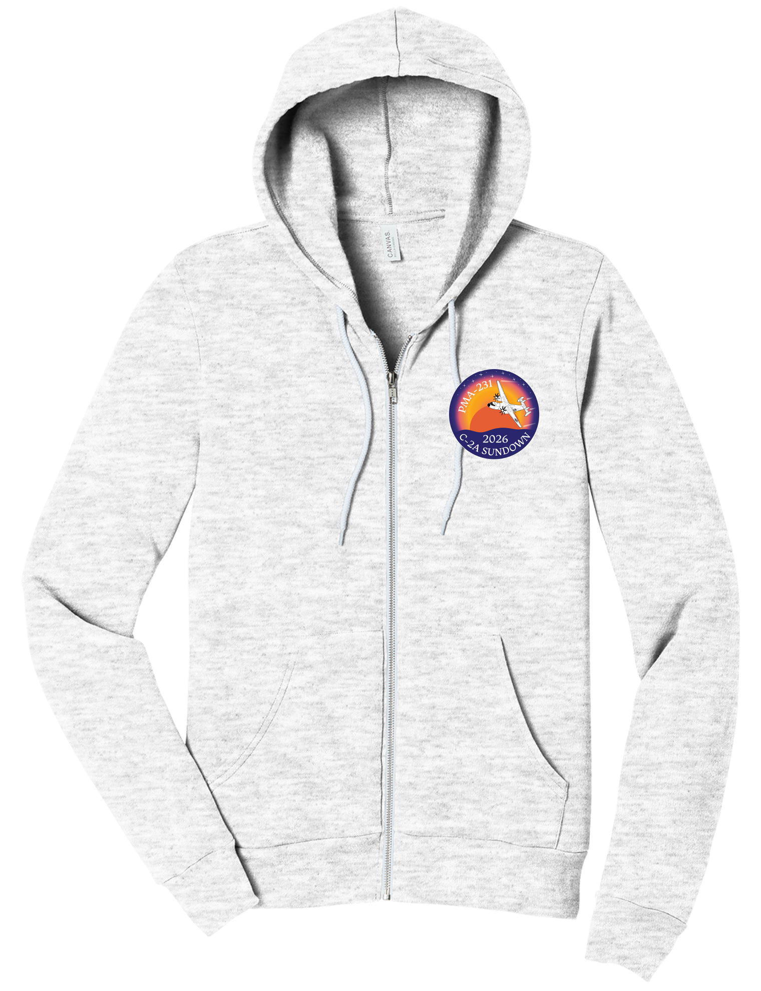 BELLA+CANVAS® Unisex Sponge Fleece Full-Zip Hoodie