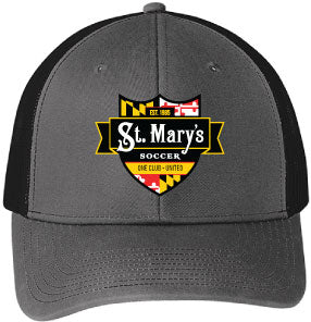 St. Mary's Soccer Gray-Black Hat